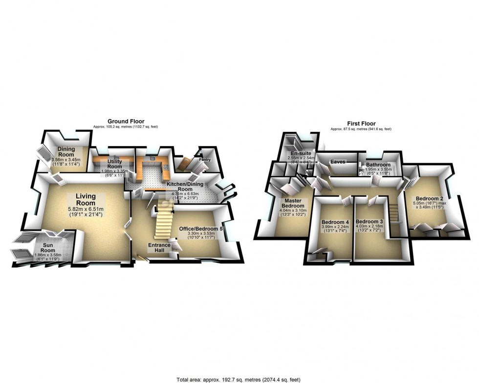 Floorplan for Plud Street, Wedmore