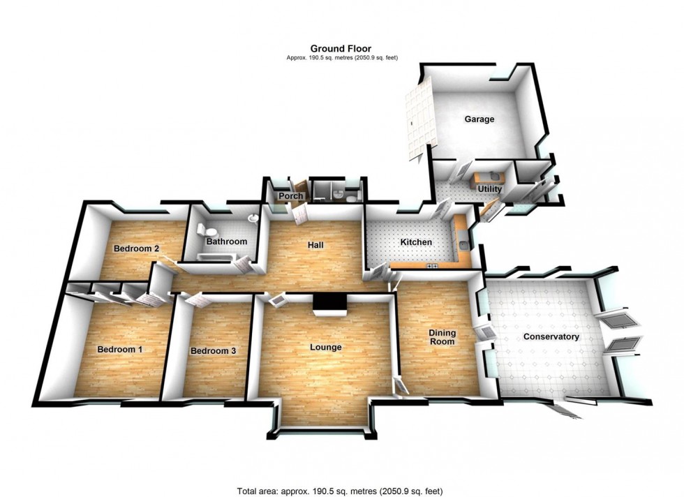 Floorplan for Oakridge Close, Winscombe