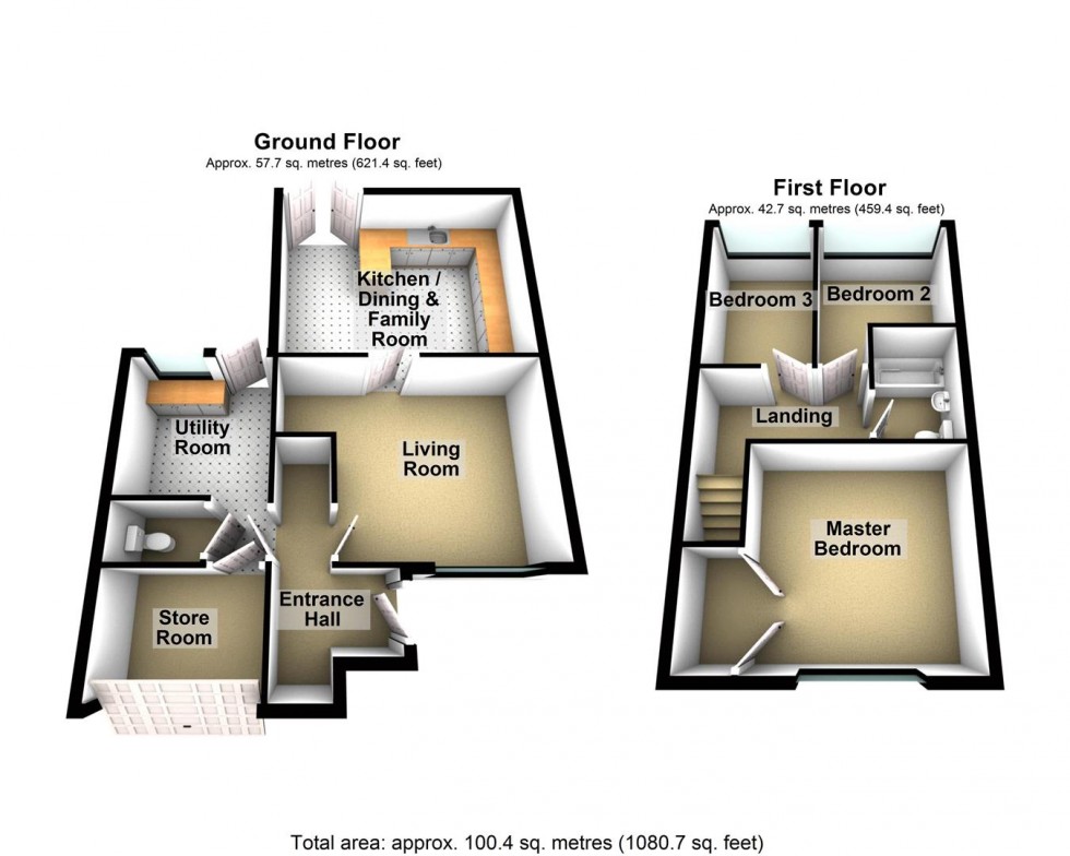 Floorplan for Danes Lea, Wedmore