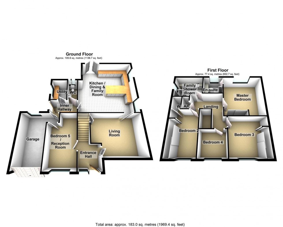 Floorplan for Mendip Lea Close, Draycott