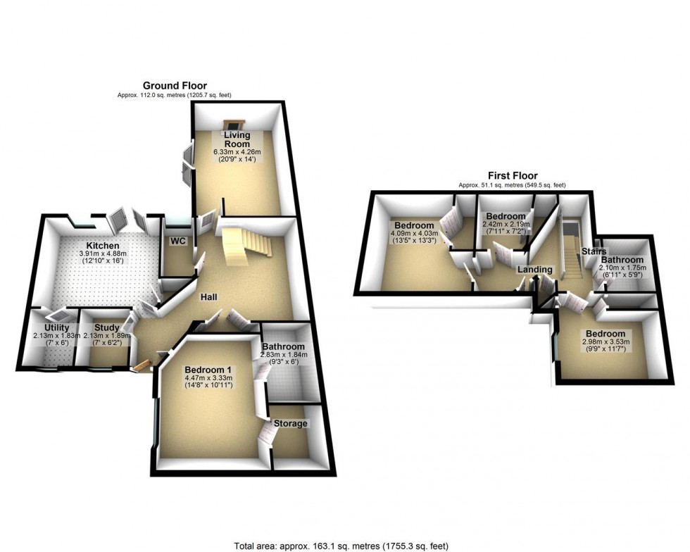 Floorplan for Twitchens Lane, Draycott