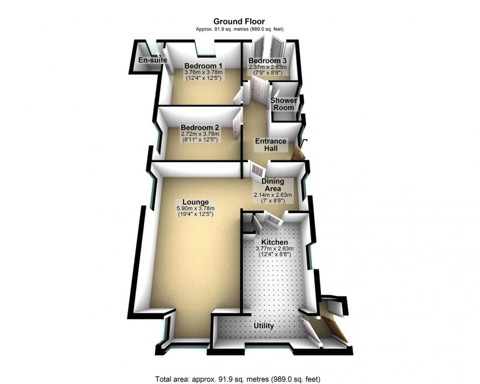 Floorplan for Moorham Road, Winscombe