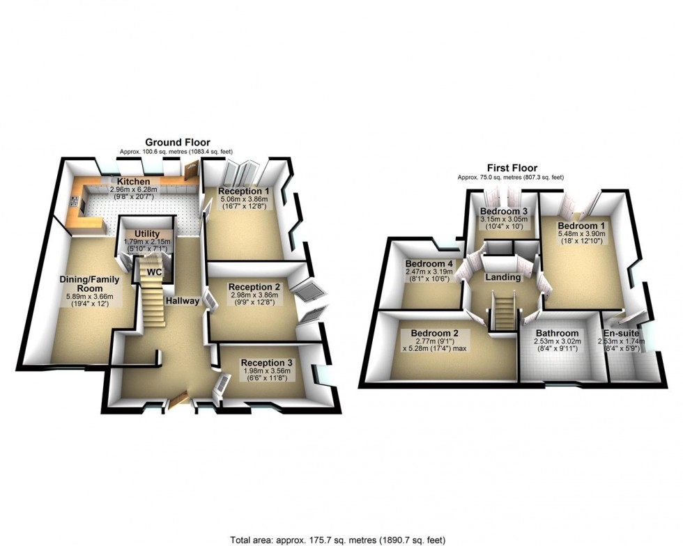 Floorplan for Church Lane, Compton Bishop, Axbridge