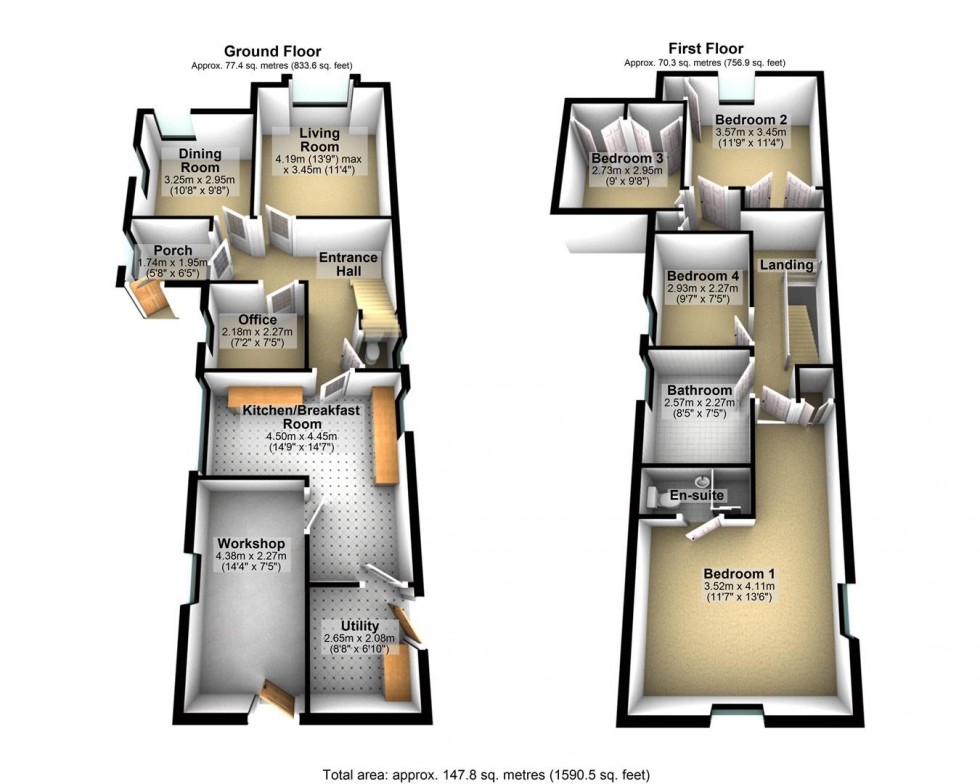 Floorplan for High Street, Blackford, Wedmore