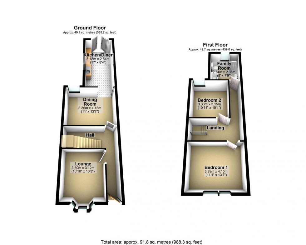 Floorplan for Dumfries Place, Weston-Super-Mare