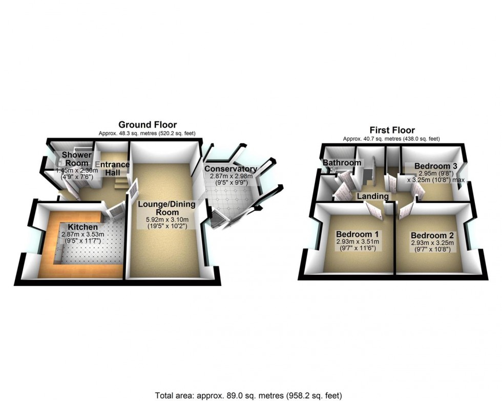 Floorplan for Knightstone Close, Axbridge
