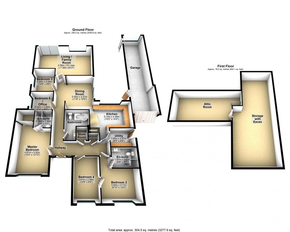 Floorplan for Cheddar Road, Axbridge