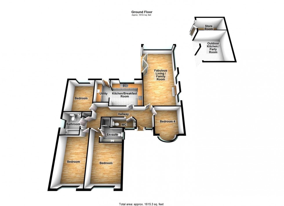 Floorplan for Oaklands, Cheddar