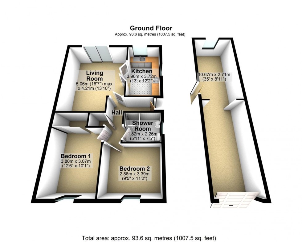 Floorplan for Palmers Close, Burnham-On-Sea