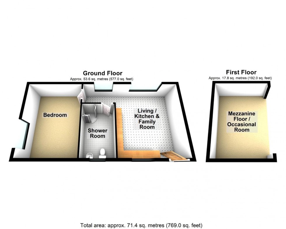 Floorplan for Kingsway, Tarnock, Axbridge