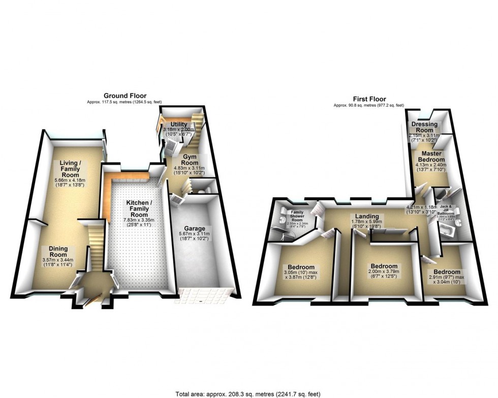 Floorplan for Court Road, Kewstoke