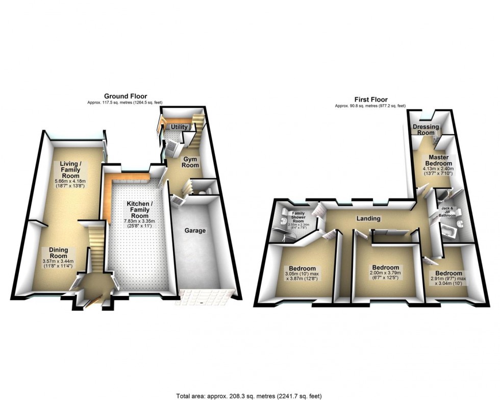 Floorplan for Court Road, Kewstoke