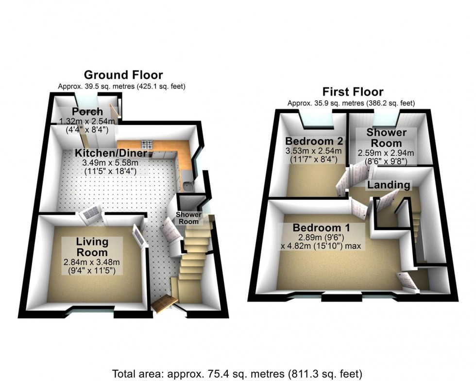 Floorplan for Comer Road, Cheddar