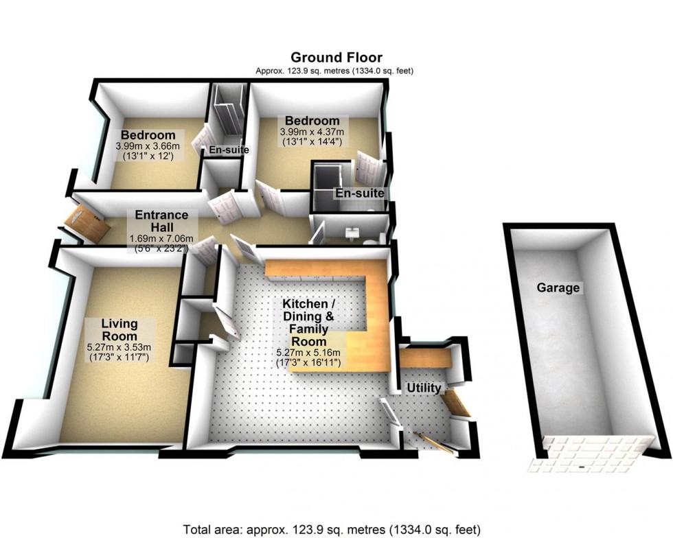 Floorplan for Springfield Drive, Wedmore