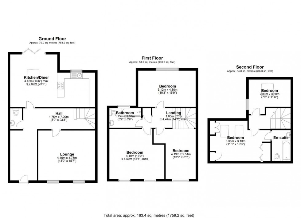 Floorplan for High Street, Axbridge