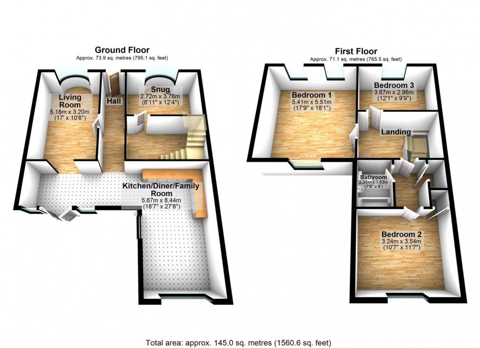 Floorplan for St. Marys Street, Axbridge