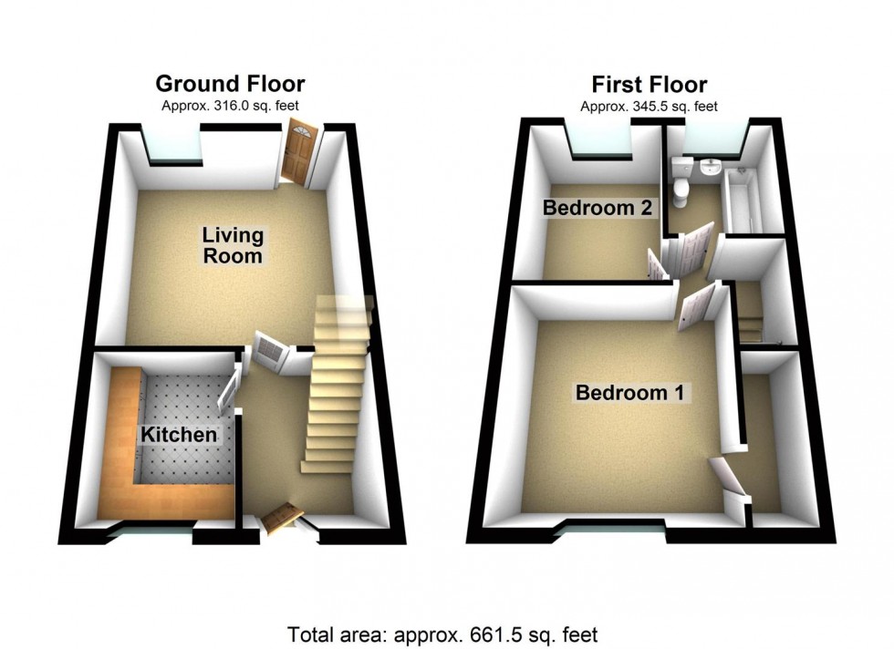 Floorplan for Old Station Close, Cheddar