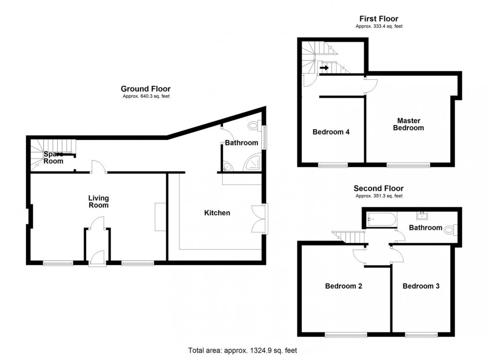 Floorplan for Wells Road, Draycott, Cheddar