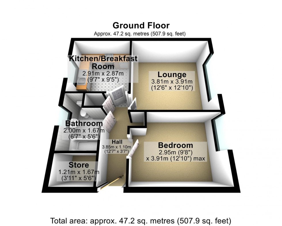 Floorplan for Charter Way, Wells