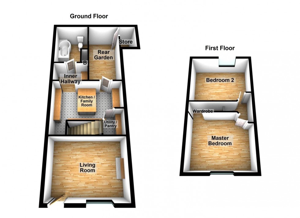 Floorplan for Market Terrace, Highbridge