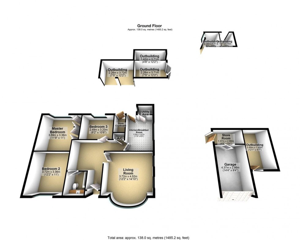 Floorplan for Notting Hill Way, Weare