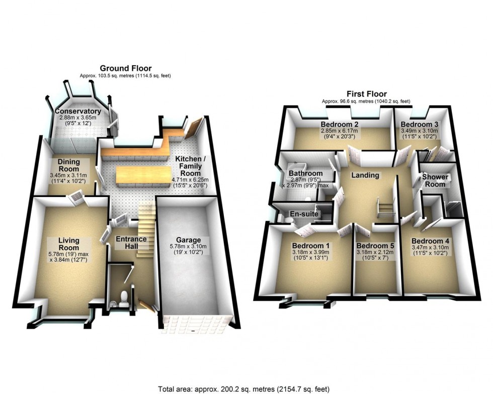 Floorplan for Parklands Avenue, Weston-Super-Mare