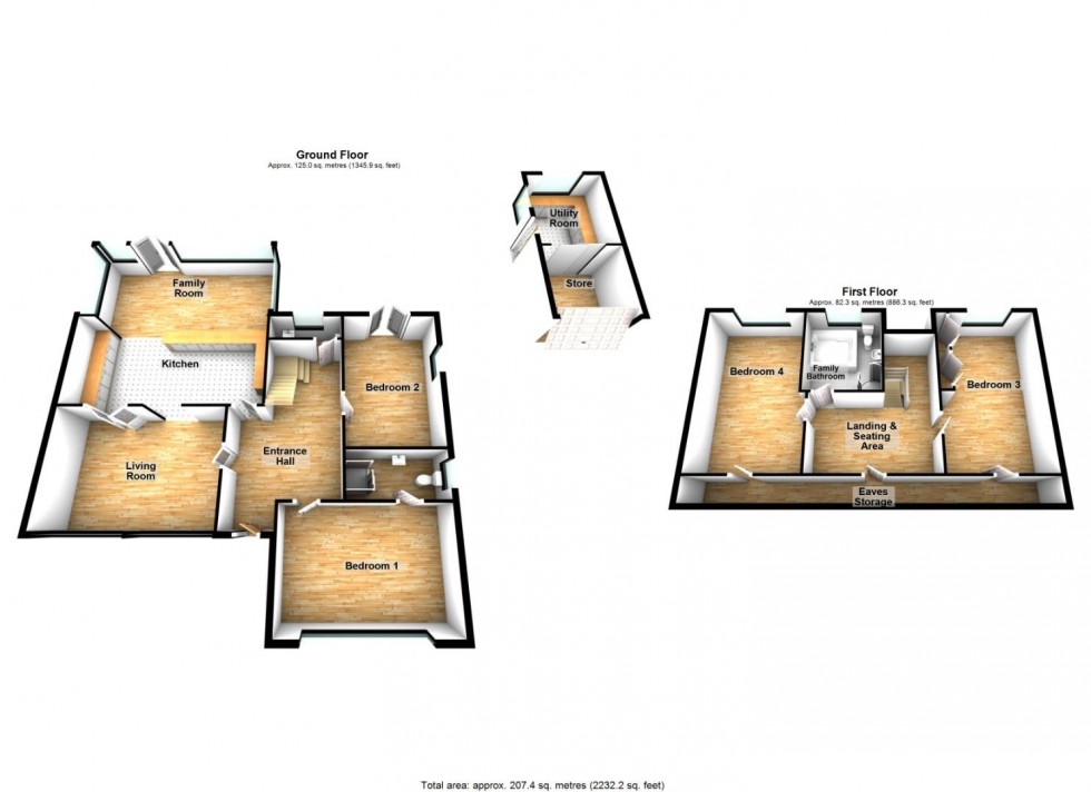 Floorplan for Brent Road, East Brent, Highbridge