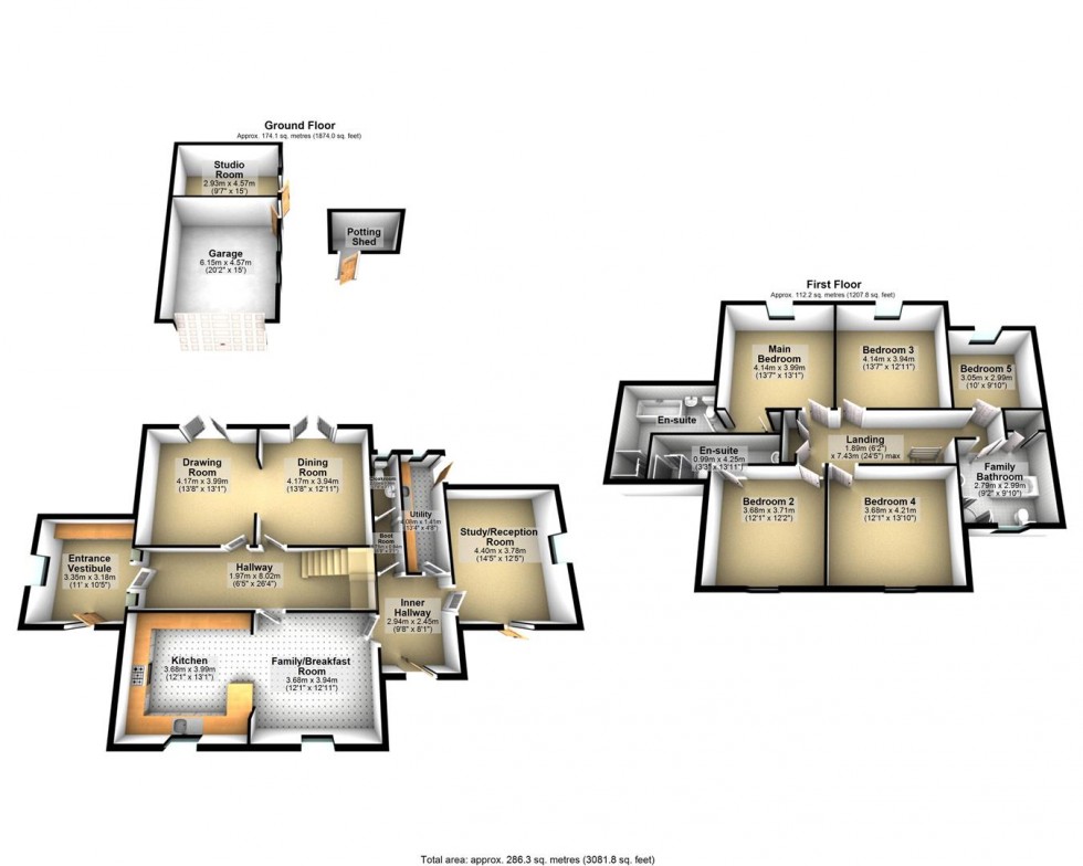 Floorplan for Hillfield, Cheddar