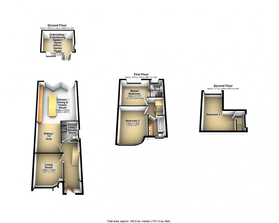 Floorplan for Saville Road, Weston-Super-Mare