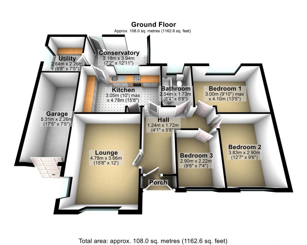 Floorplan for Hill Lea Gardens, Cheddar