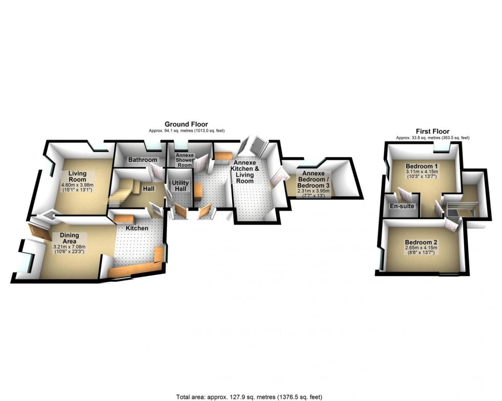 Floorplan for Quab Lane, Wedmore