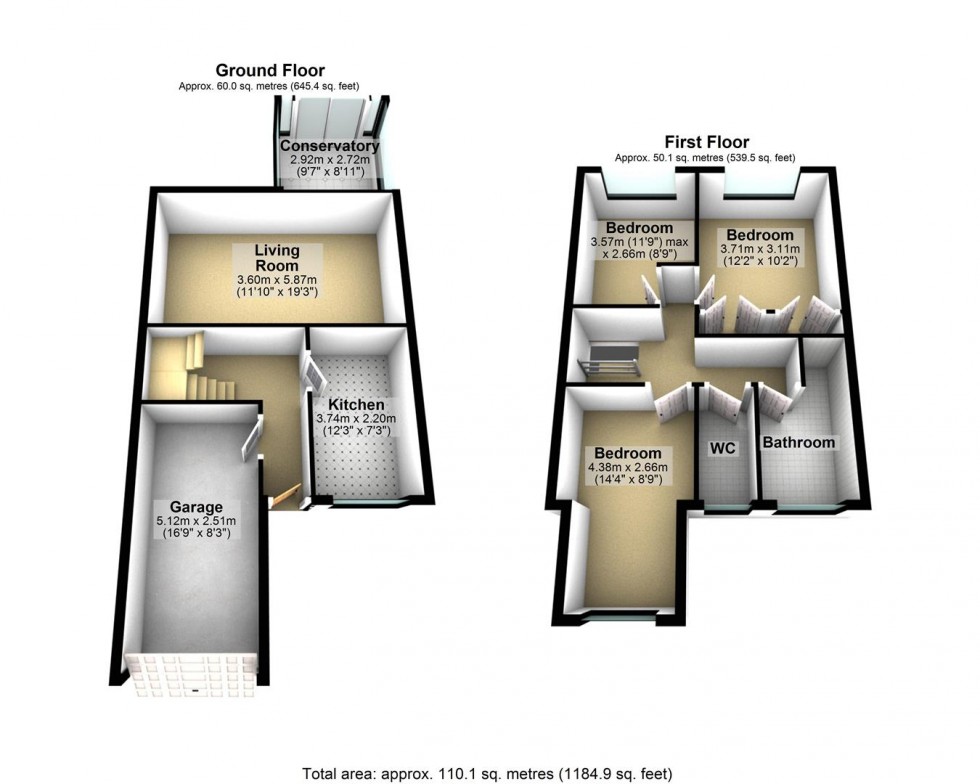 Floorplan for St. Medard Road, Wedmore