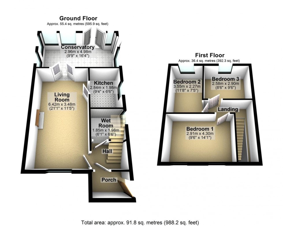 Floorplan for Comer Road, Cheddar