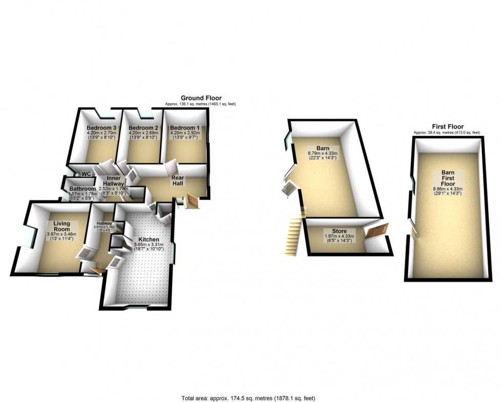 Floorplan for Cathay Lane, Cheddar