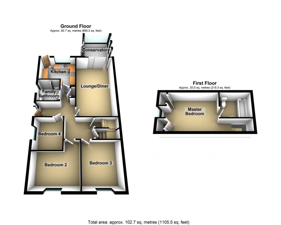 Floorplan for Eastville Lane, Draycott, Cheddar