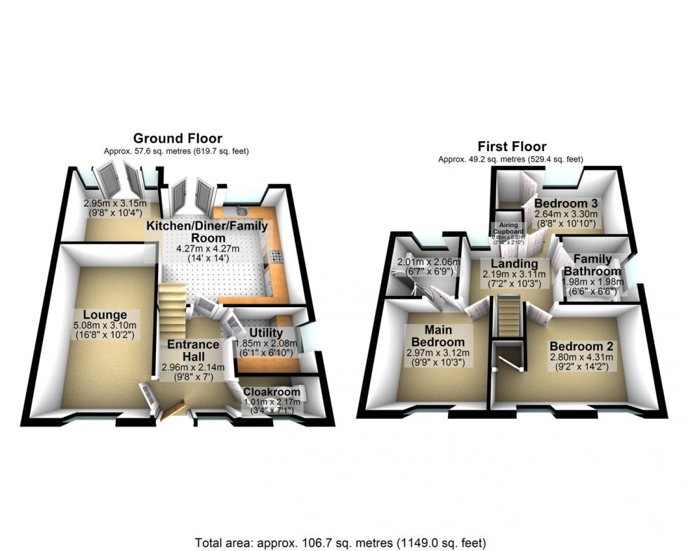 Floorplan for Lower New Road, Cheddar