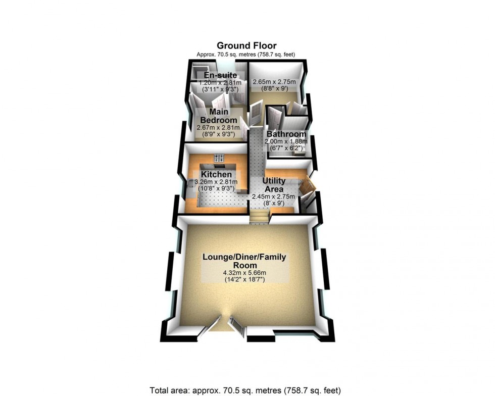 Floorplan for Axbridge Road, Cheddar