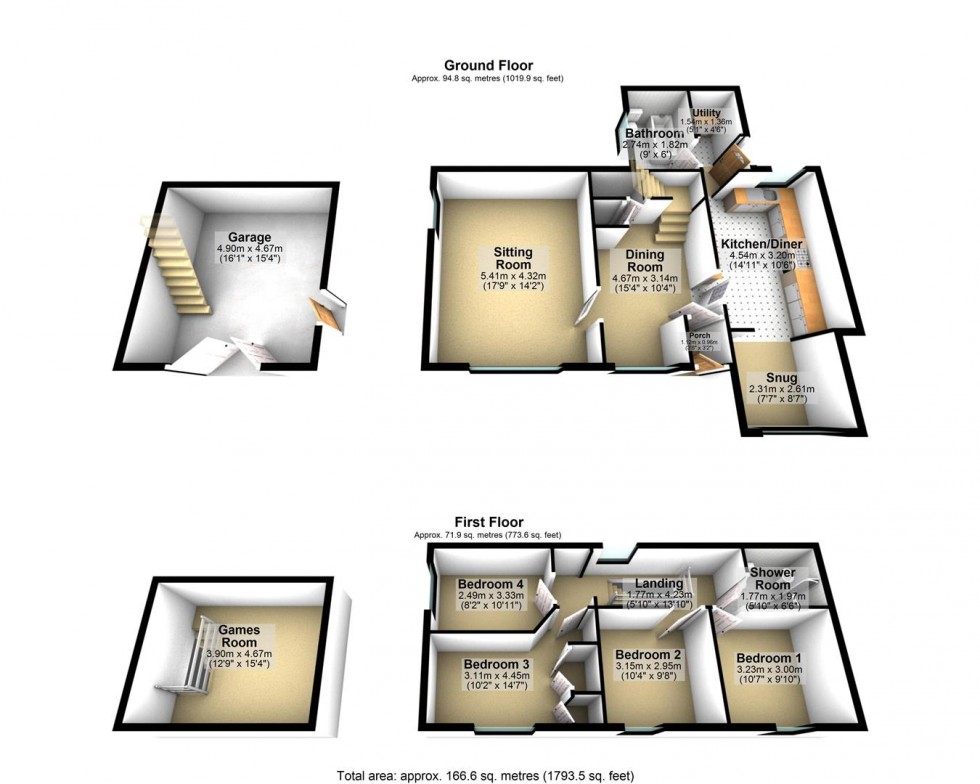 Floorplan for Wells Road, Wookey