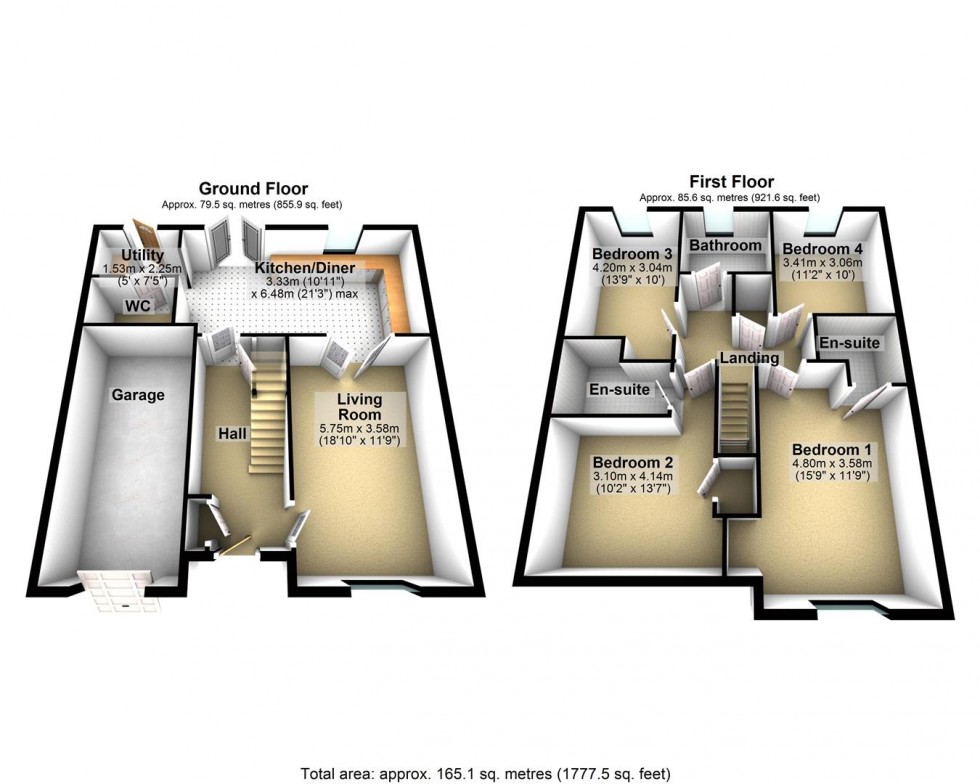 Floorplan for Tower Road, Cheddar