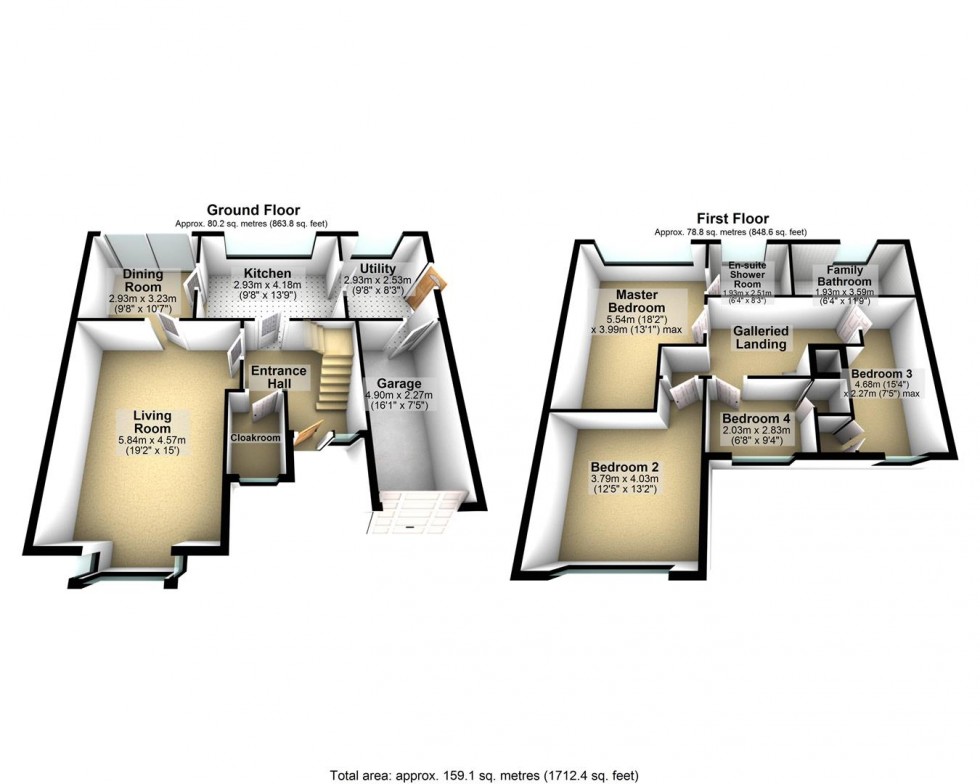 Floorplan for Main Road, Westhay