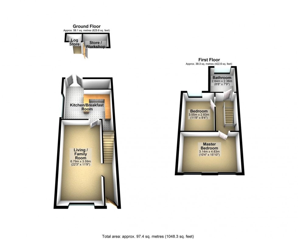 Floorplan for Alstone Road, Highbridge