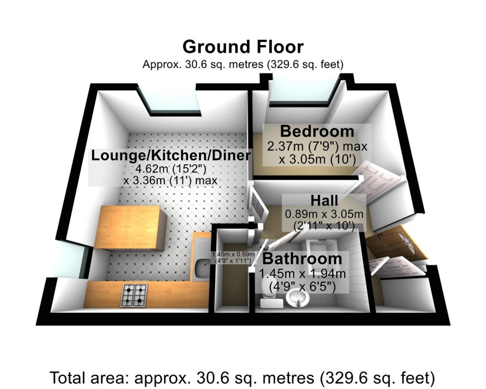 Floorplan for Selwood Close, Weston-Super-Mare